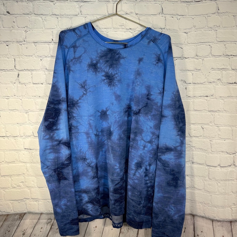 Lululemon Metal Vent Tech Long Sleeve Shirt XXL Blue Tie Dye Training Top